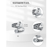 Sterling Silver Cat Adjustable Spoon Ring for Women