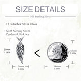Sterling Silver Angel Wing Urn Necklace for Ashes