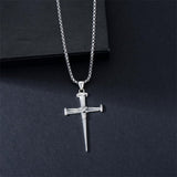 Sterling Silver Crucifix Jesus Pendant Necklace Cross Necklace