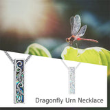 Sterling Silver Abalone Shell Butterfly Dragonfly Moon Phase Mountains Sunflower Tree of Life Urn Necklaces for Ashes