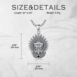 Sterling Silver Mictlantecuhtli Quetzalcoatl Tezcatlipoca Skull Pendant Necklace Aztec Jewelry For Men