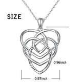 Sterling Silver Celtic Knot Mother and Child Pendant Necklace