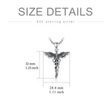 Sterling Silver Caduceus Phoenix RN Pendant Necklace RN Nurse Graduation Gift