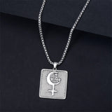Sterling Silver Lilith Amulet Pendant Necklace