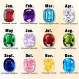 Sterling Silver Personalized Engraved Birthstone Class Rings for Graduation