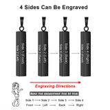 Stainless Steel Personalized Engraved Vertical Bar Necklace