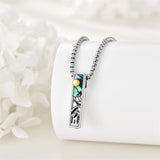 Sterling Silver Abalone Shell Butterfly Dragonfly Moon Phase Mountains Sunflower Tree of Life Urn Necklaces for Ashes