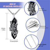 Sterling Silver Crystal Saint Michael Saint Christopher Guardian Angel Guadalupe Pendant Necklace