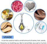 Sterling Silver TearDangle Birthstone Urn Necklace for Ashes