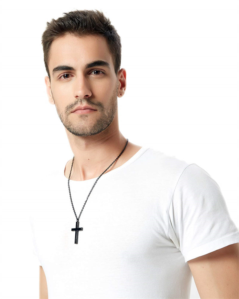 Stainless Steel Cross Pendant Necklace