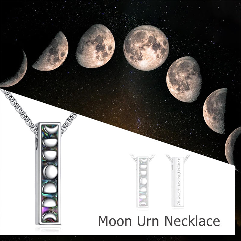 Sterling Silver Abalone Shell Butterfly Dragonfly Moon Phase Mountains Sunflower Tree of Life Urn Necklaces for Ashes