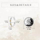 Sterling Silver Sunflower Hoop Earrings