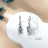 Sterling Silver Horse Leverback Earrings