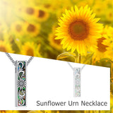 Sterling Silver Abalone Shell Butterfly Dragonfly Moon Phase Mountains Sunflower Tree of Life Urn Necklaces for Ashes