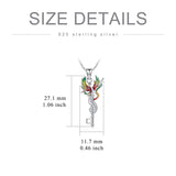 Sterling Silver Phoenix Pendant Necklace