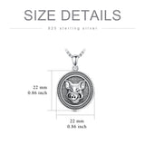 Sterling Silver  Eagle Elephant Fox Octopus Trident  Pig Raven Scorpion Pendant Necklace