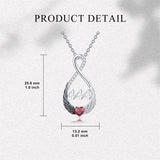 Sterling Silver Infinity Angel Number 444 Pendant Necklace