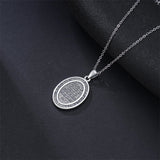 Sterling Silver St Anthony Francis Joseph Peregrine Raphael Sebastian Medal  Protection Pendant Necklace