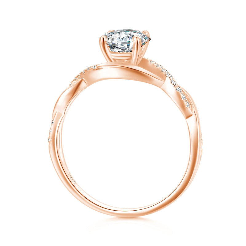 14K Gold 1.3 Carat(cttw) Moissanite Engagement Wedding Ring