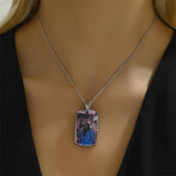 Stainless Steel Personalized Photo Engraved Urn Necklace for Ashes