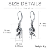 Sterling Silver Horse Leverback Earrings