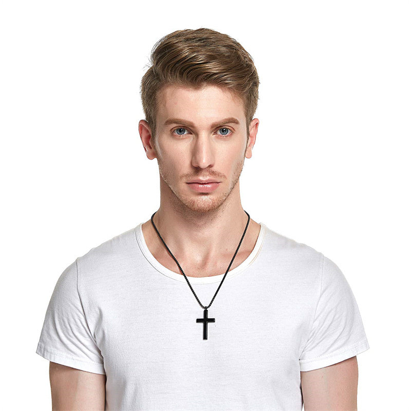 Stainless Steel Cross Pendant Necklace