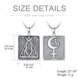 Sterling Silver Lilith Amulet Pendant Necklace