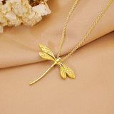 Sterling Silver Dragonfly Pendant Necklace