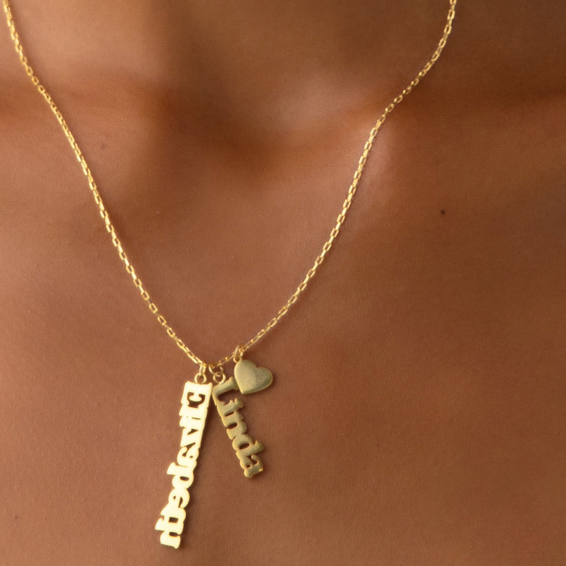 Sterling Silver Personalized Name Pendant Necklace