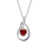 Sterling Silver Cubic Zirconia Urn Necklaces for Ashes