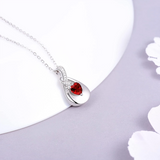 Sterling Silver Cubic Zirconia Urn Necklaces for Ashes