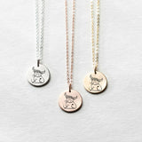 Sterling Silver Highland Cow Pendant Necklace