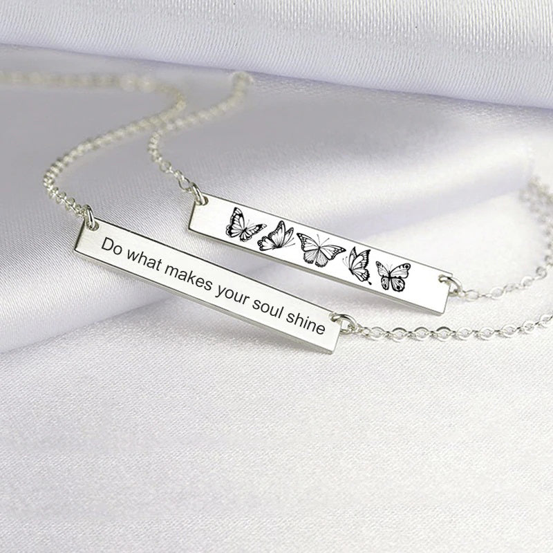 Sterling Silver Butterfly Animal Ring Engraved with Do What Makes Your Soul Shine