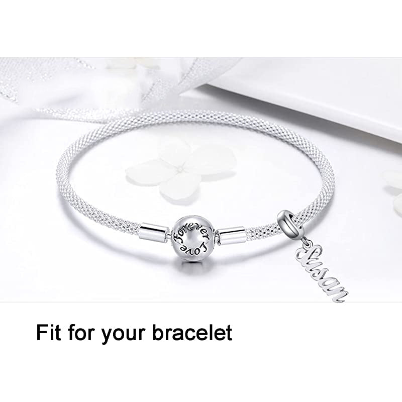 Sterling Silver Persoanlized Name Charm Beads