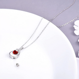 Sterling Silver Cubic Zirconia Urn Necklaces for Ashes