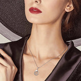 Sterling Silver Tear Dangle Celtic Knot Butterfly Urn Necklace for Ashes