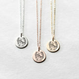 Sterling Silver Mushroom Pendant Necklace