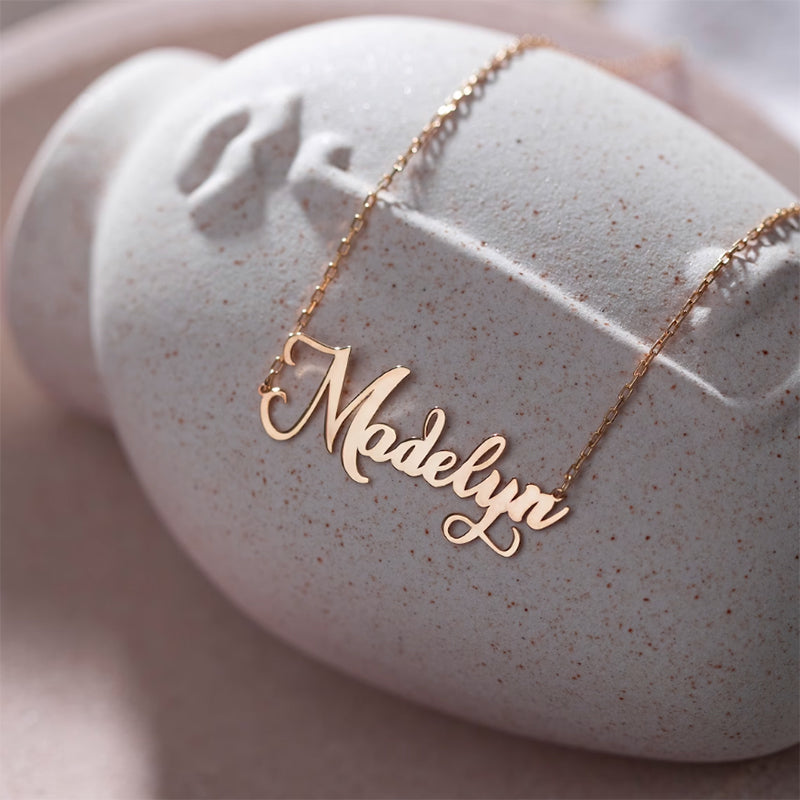 Sterling Silver Personalized Name Pendant Necklace