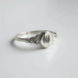 Sterling Silver Pine Tree Ring Conifer Ring Forest Ring