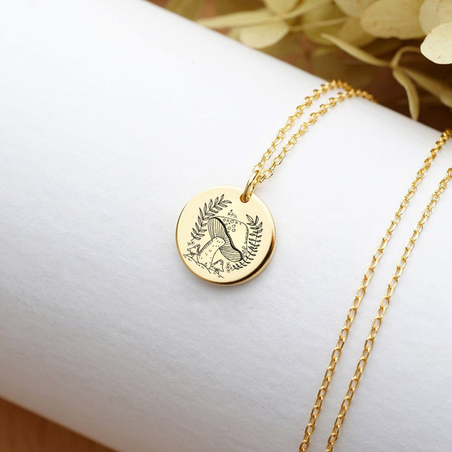 Sterling Silver Mushroom Pendant Necklace