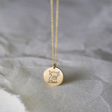 Sterling Silver Highland Cow Pendant Necklace