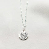 Sterling Silver Mushroom Pendant Necklace