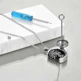 Sterling Silver Tree of Life Urn Necklace for Ashes