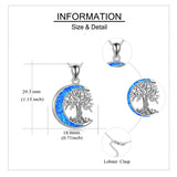 Sterling Silver Tree of Life Urn Necklace for Ashes