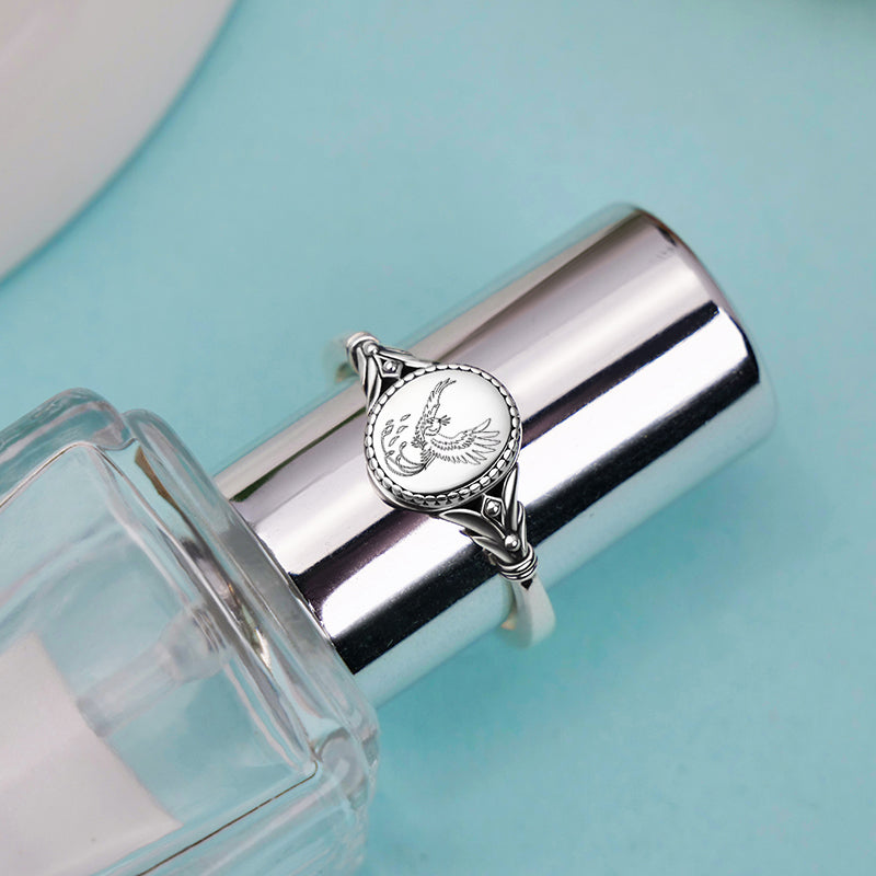 Sterling Silver Phoenix Bird Ring