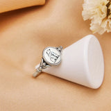 Sterling Silver Polar Bear Animal Ring