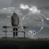 Sterling Silver Heart Urn Bracelet for Ashes Engraved With I Love You Forever