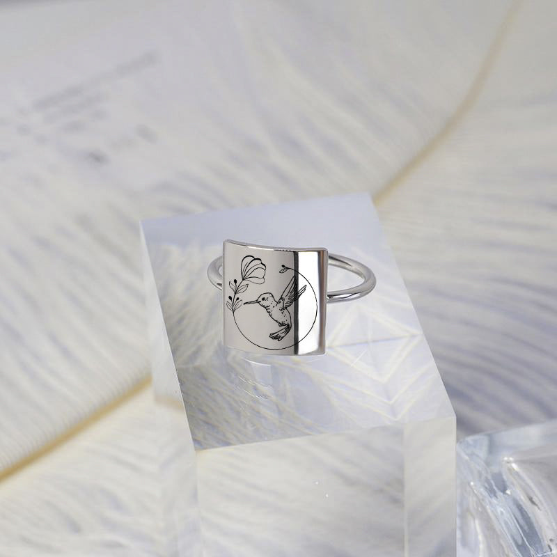 Sterling Silver Hummingbird Bee Phoenix Cardinal Ring