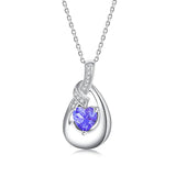Sterling Silver Cubic Zirconia Urn Necklaces for Ashes