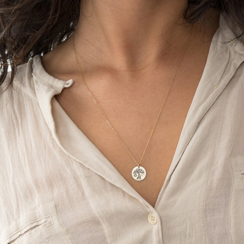 Sterling Silver Tree of Life Pendant Necklace